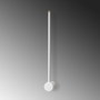 Opviq Sword - 13482 Lámpara de pared blanca de metal